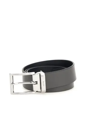 Adjustable & Reversible Belt - Blue Grey