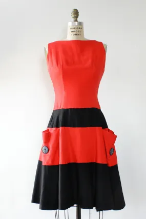 Ainsley Striped 60s Dress S