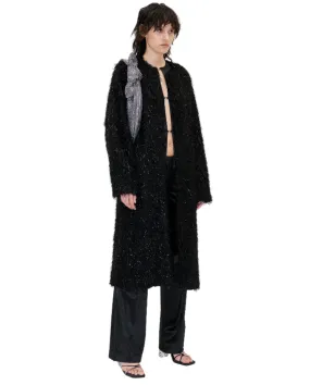 Alec Coat Fluffy Black