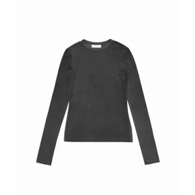 Amomento Womens Sheer LS Tee