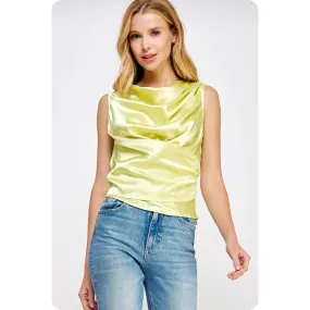 Andie Satin Sleeveless Blouse