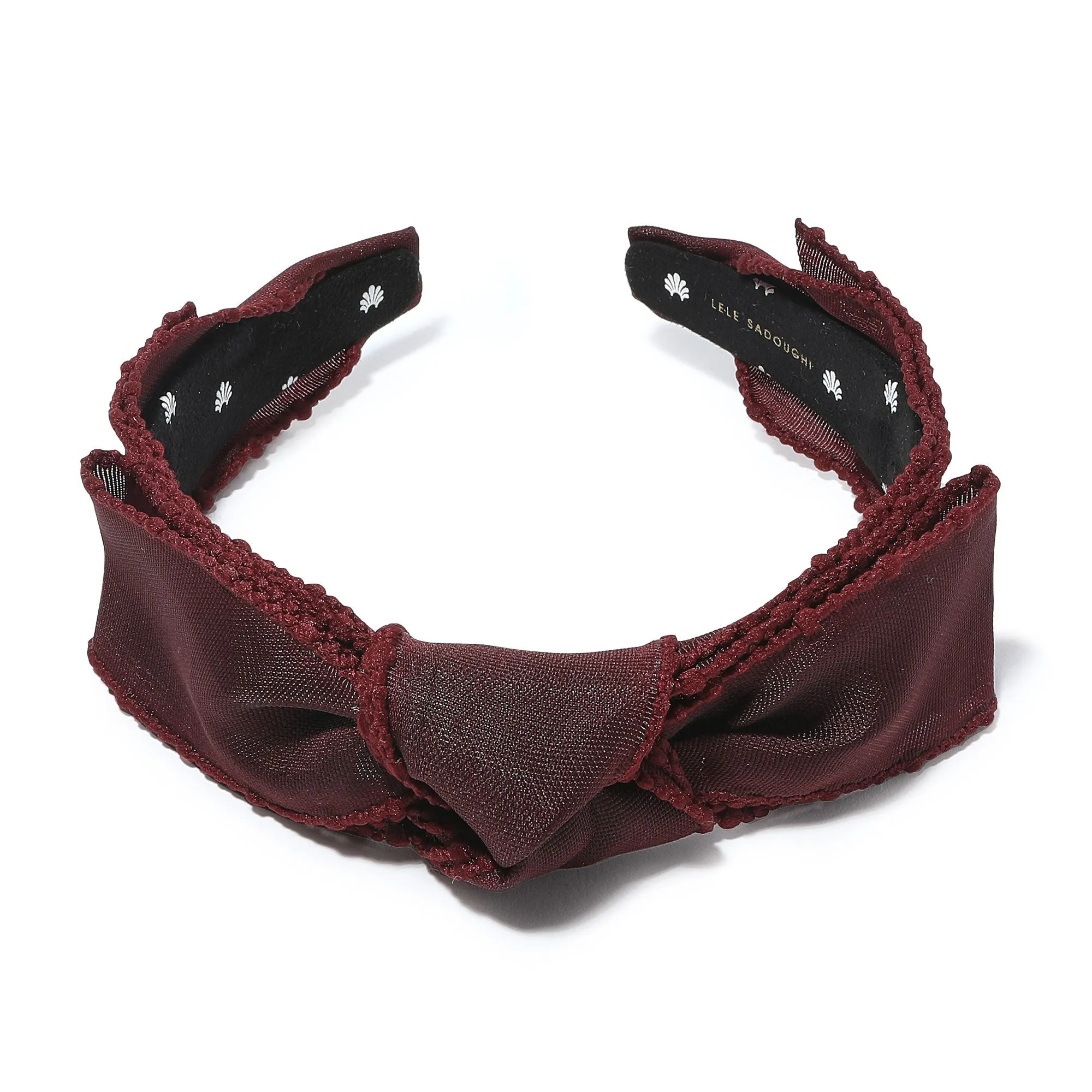 AUBERGINE SHEER SHIRLEY HEADBAND