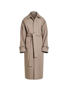 Big Raglan Trench Coat