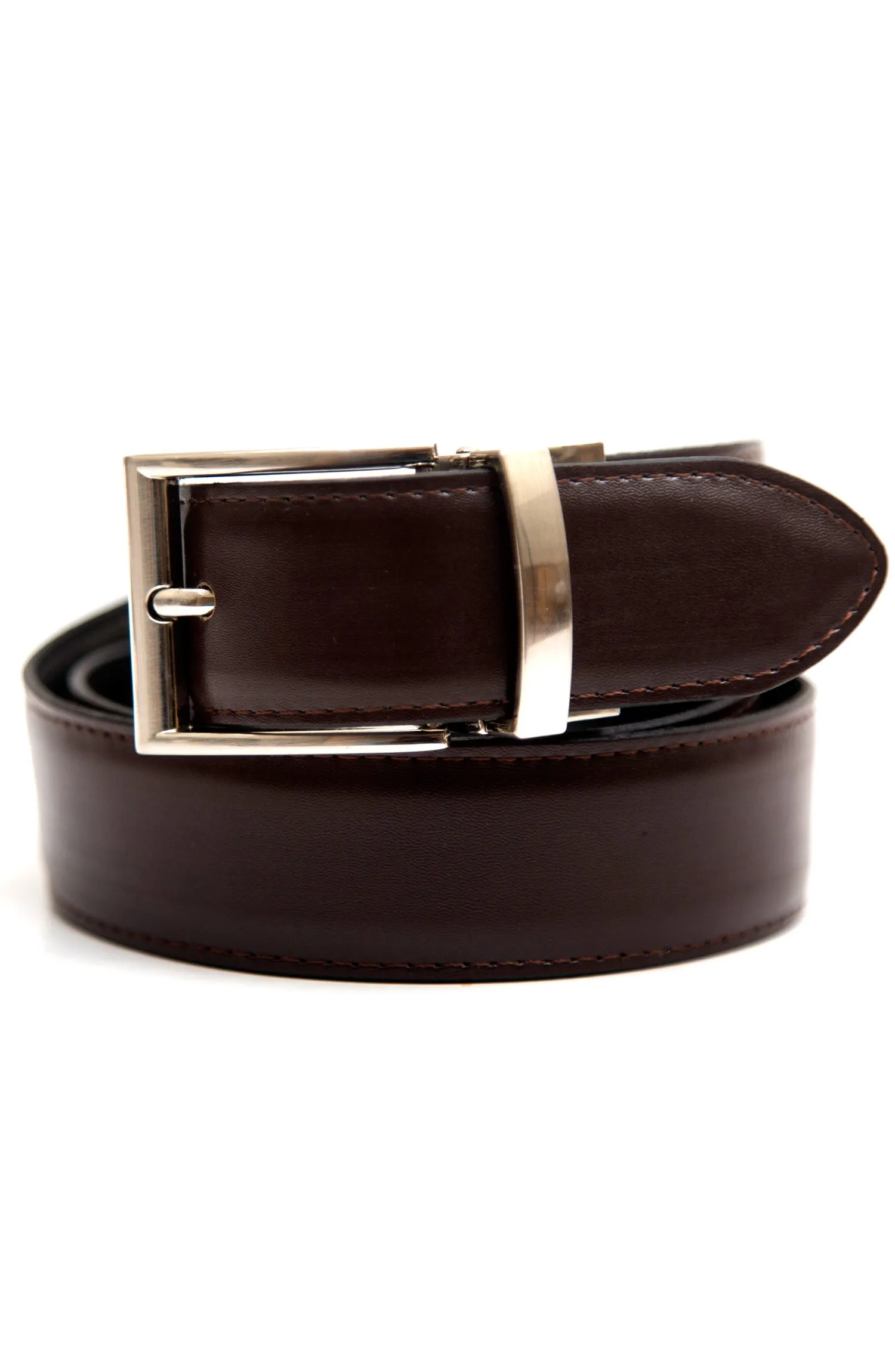 Black and Brown Reversible Leather Belt