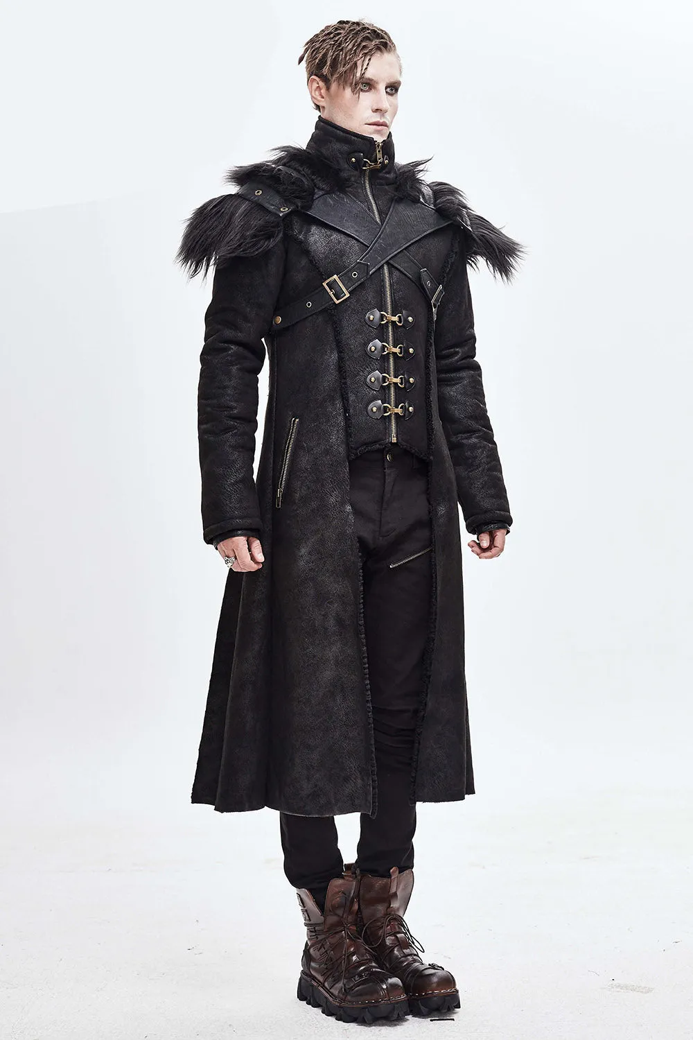 Black Infantry Winter Coat