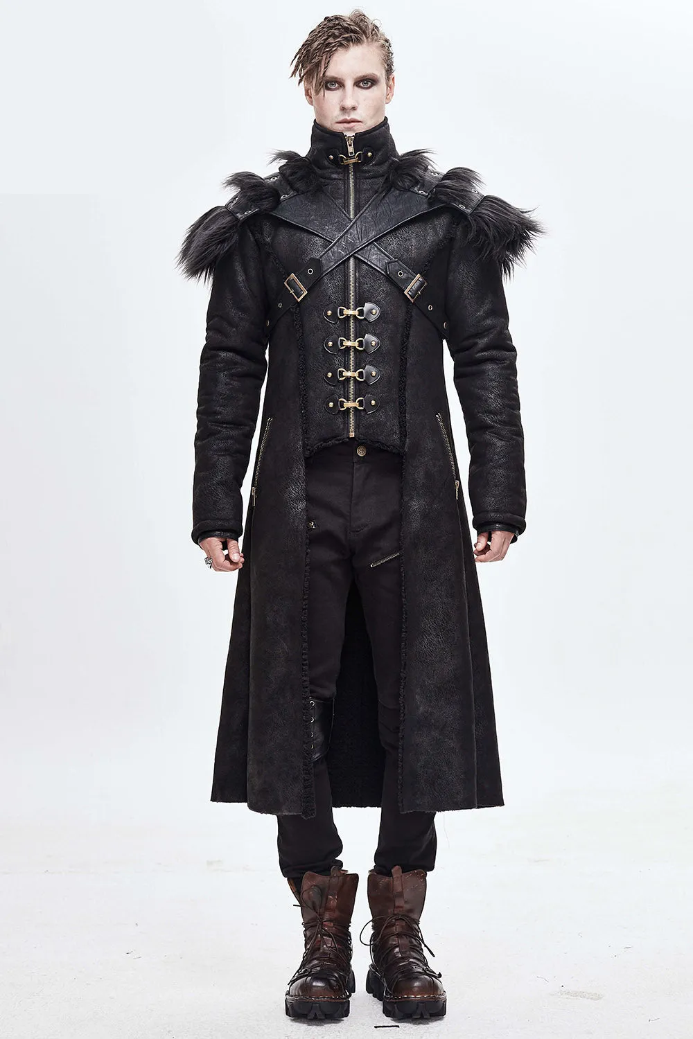 Black Infantry Winter Coat