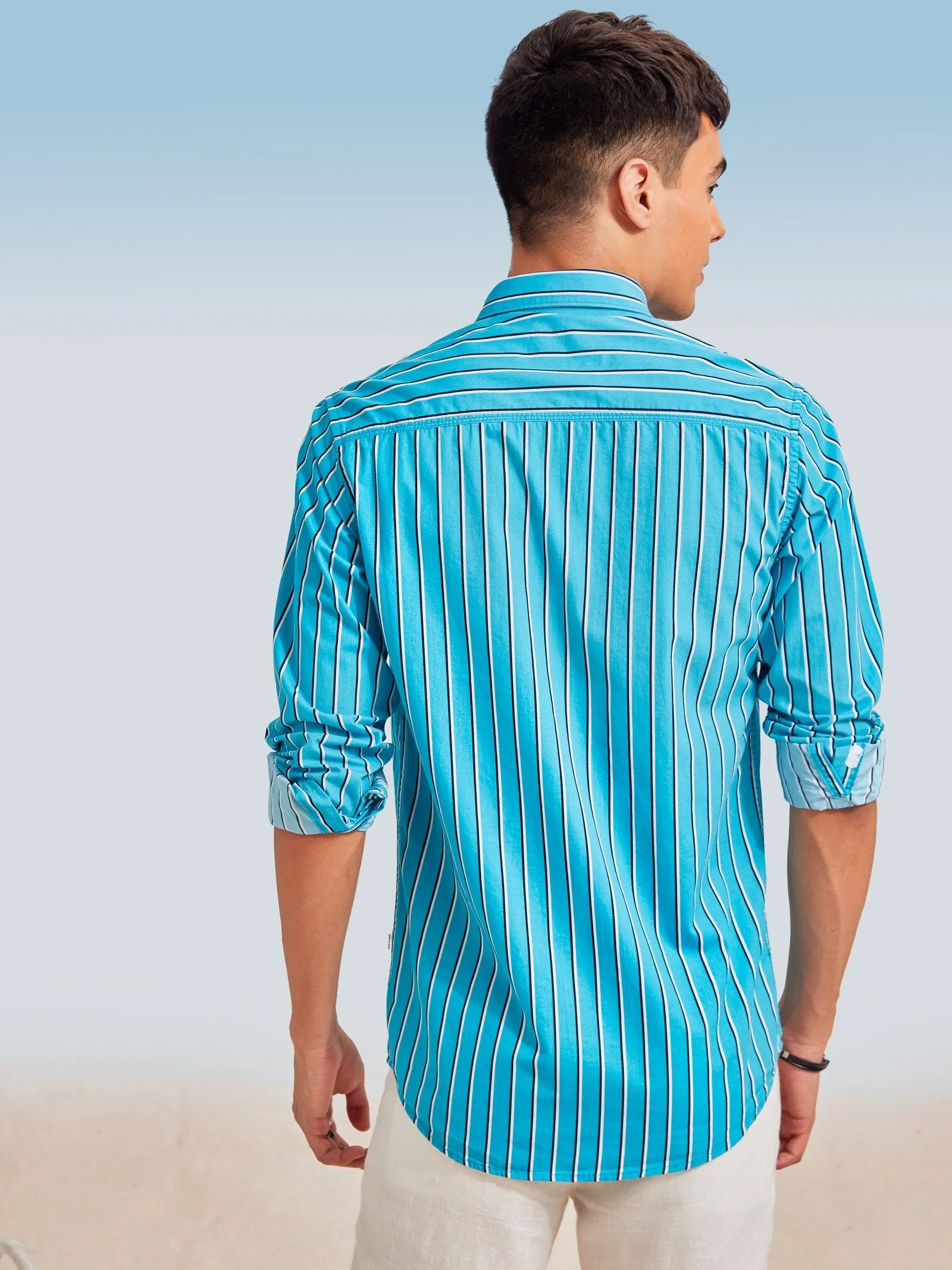 Blue Striped Shirt