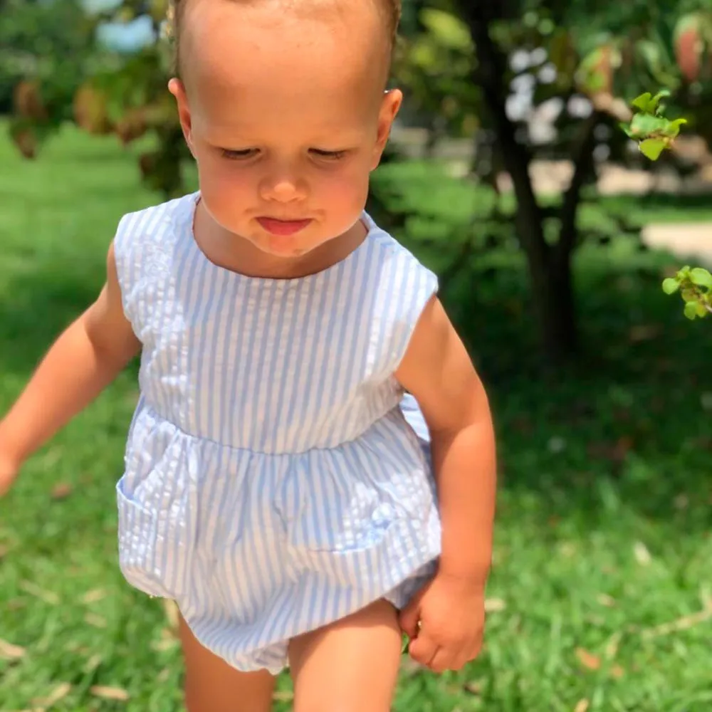 Boy Striped Romper