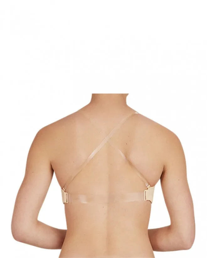 Capezio clear back strap bra