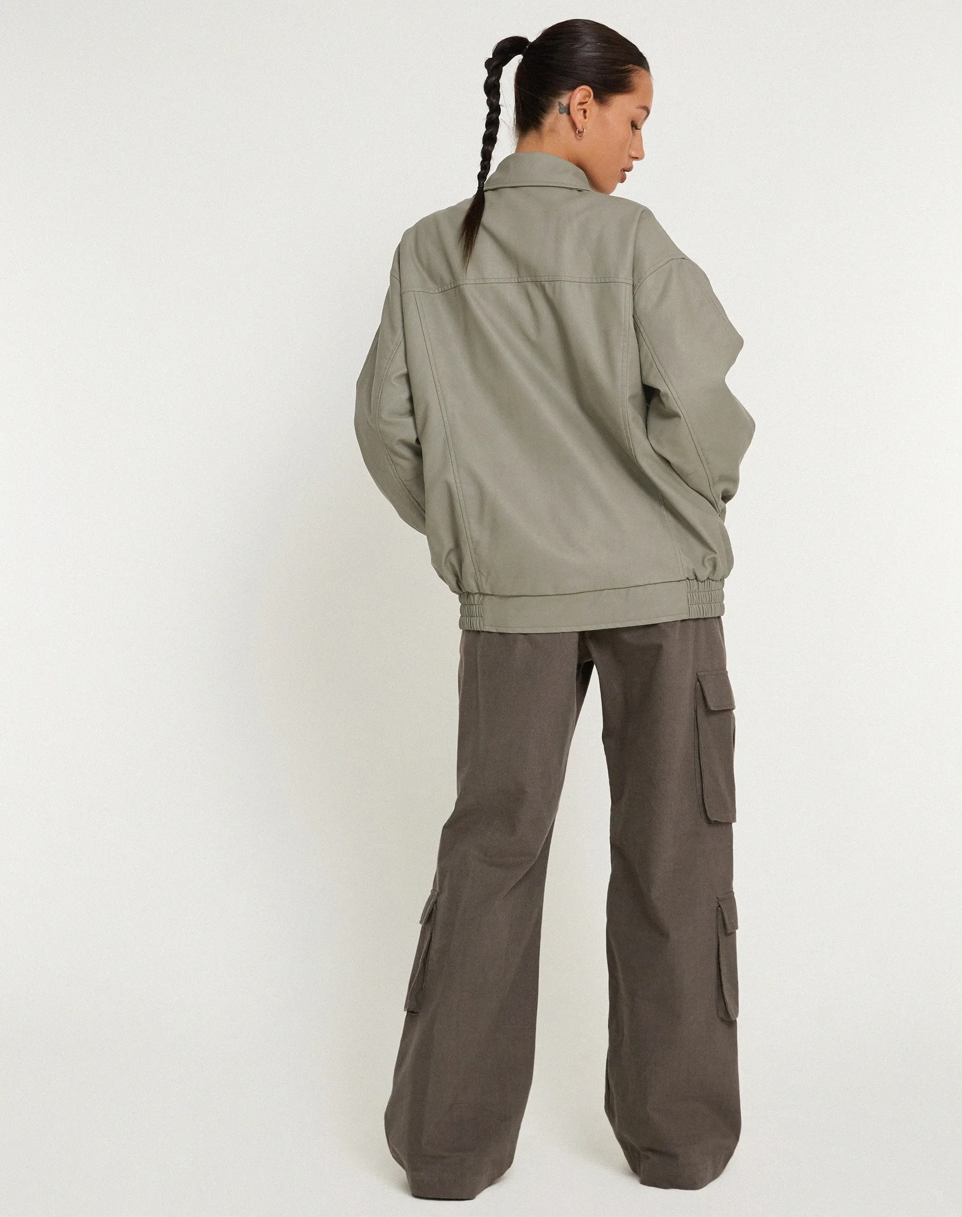 Cavita Jacket in PU Grey