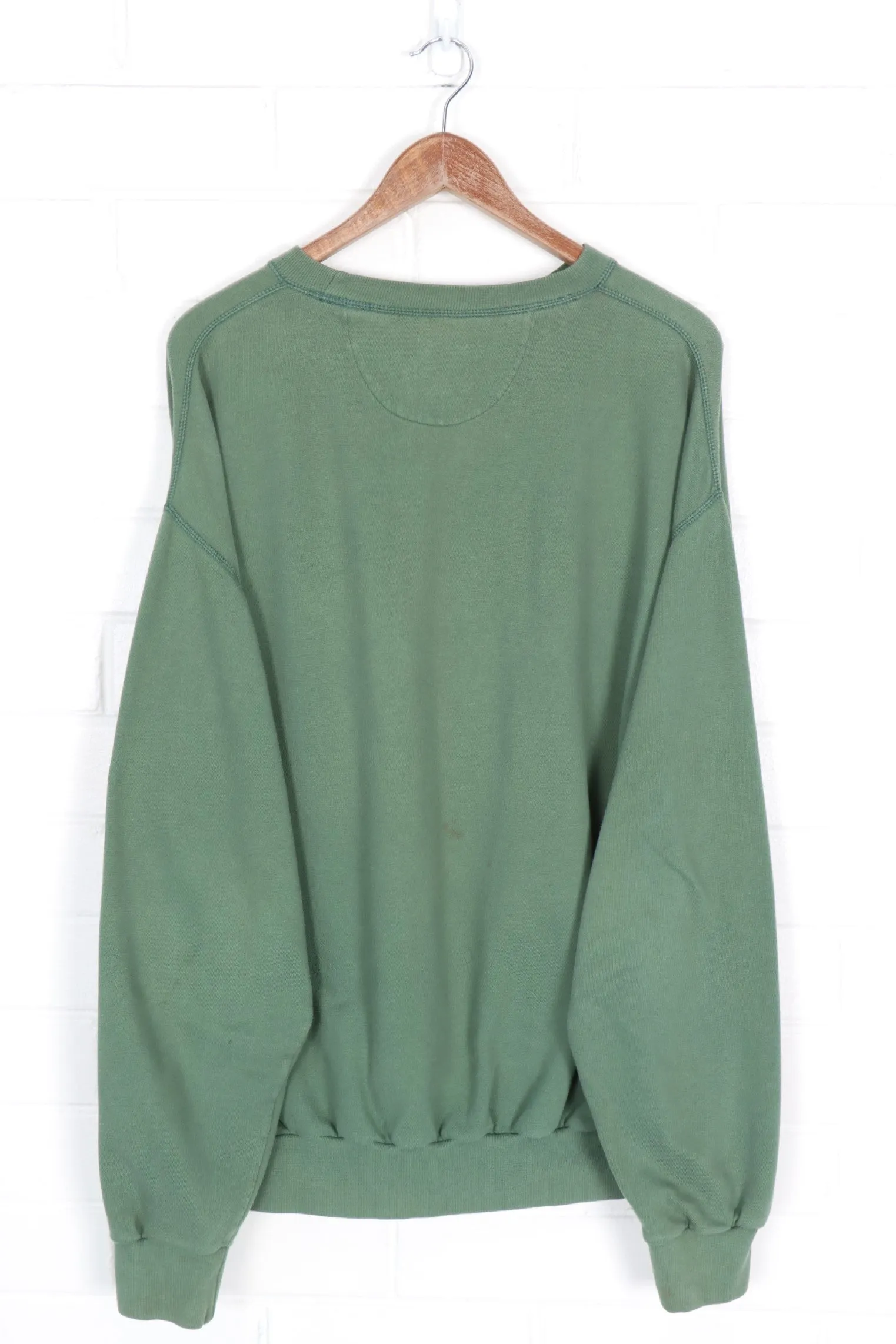 CHAPS RALPH LAUREN Green Embroidered Sweatshirt (XXL)