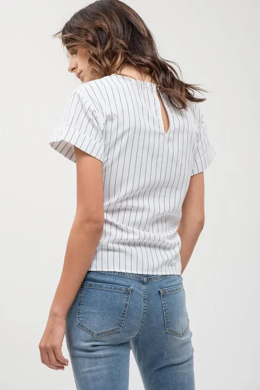 Corset Striped Top