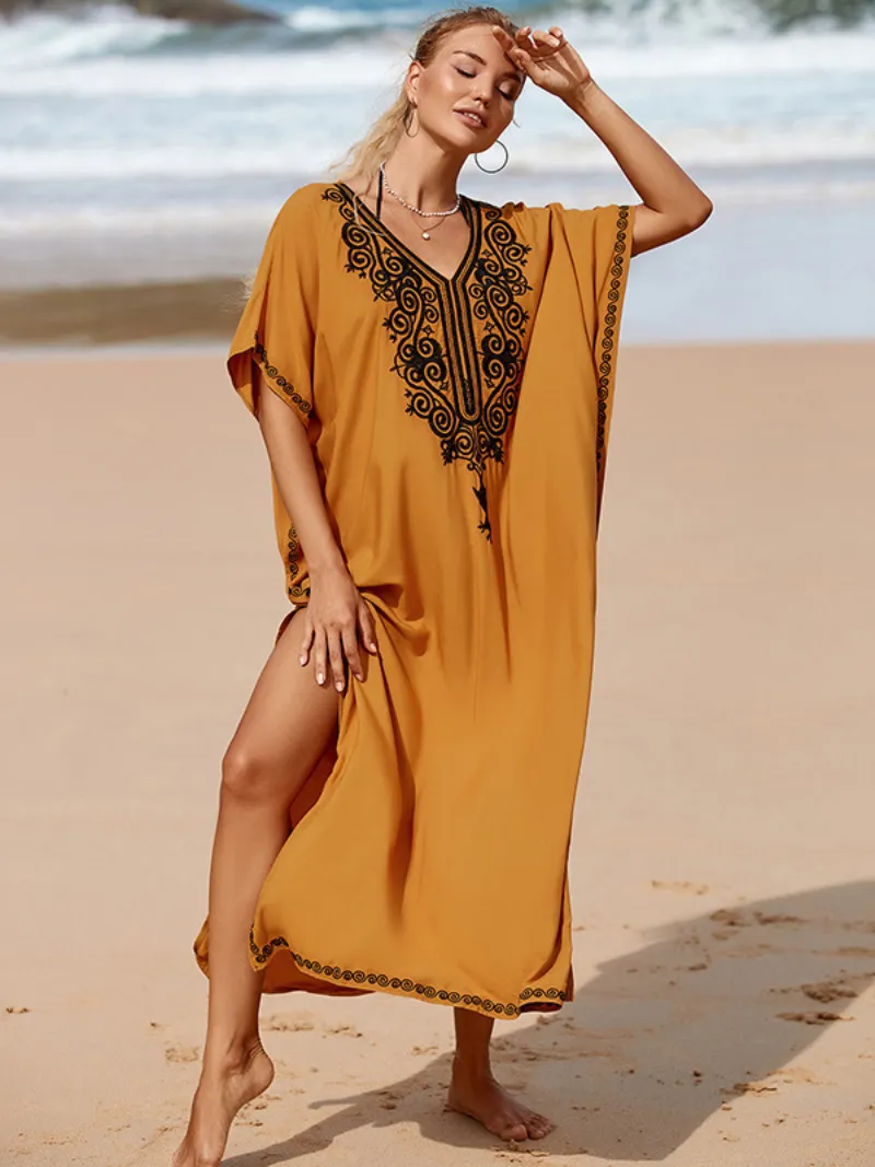 Crazy Love Women's Rayon Stylish Kaftan Dress