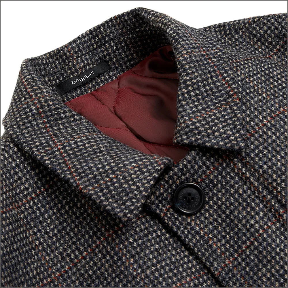 Douglas Frampton Grey Check Car Coat<>