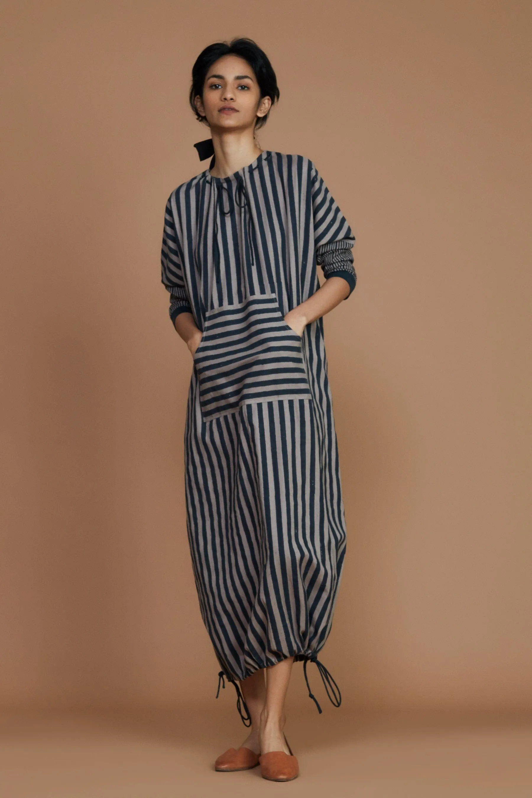 DS Grey Striped Dress