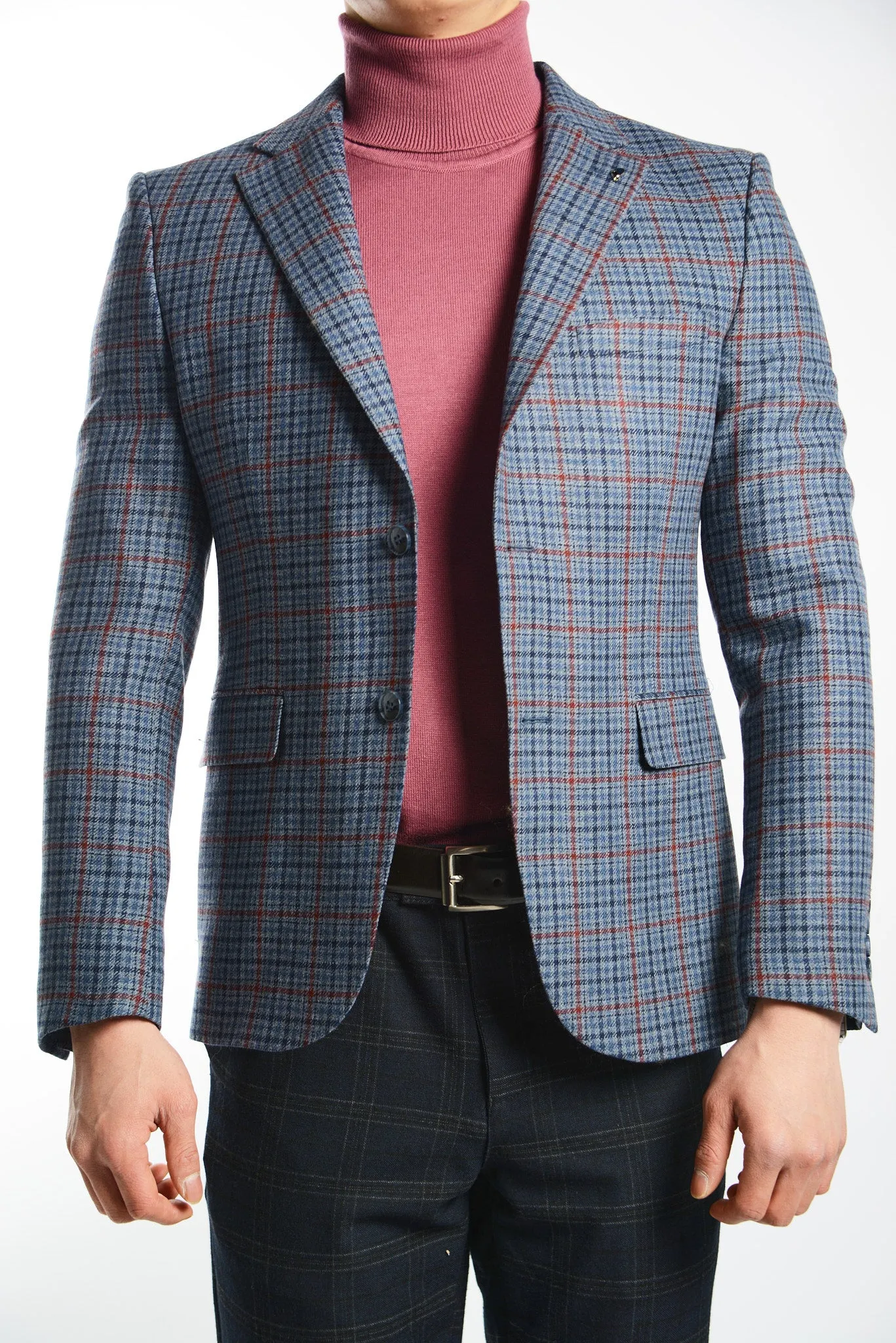 DT Windowpane Euro Sport Coat