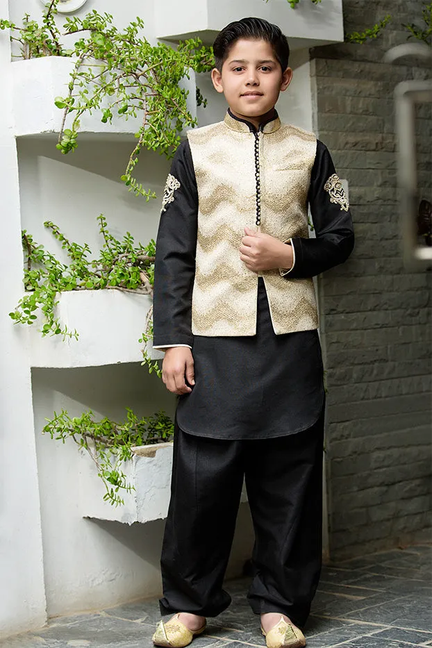 Embroidered Waist Coat Suit | BFC16 | D520