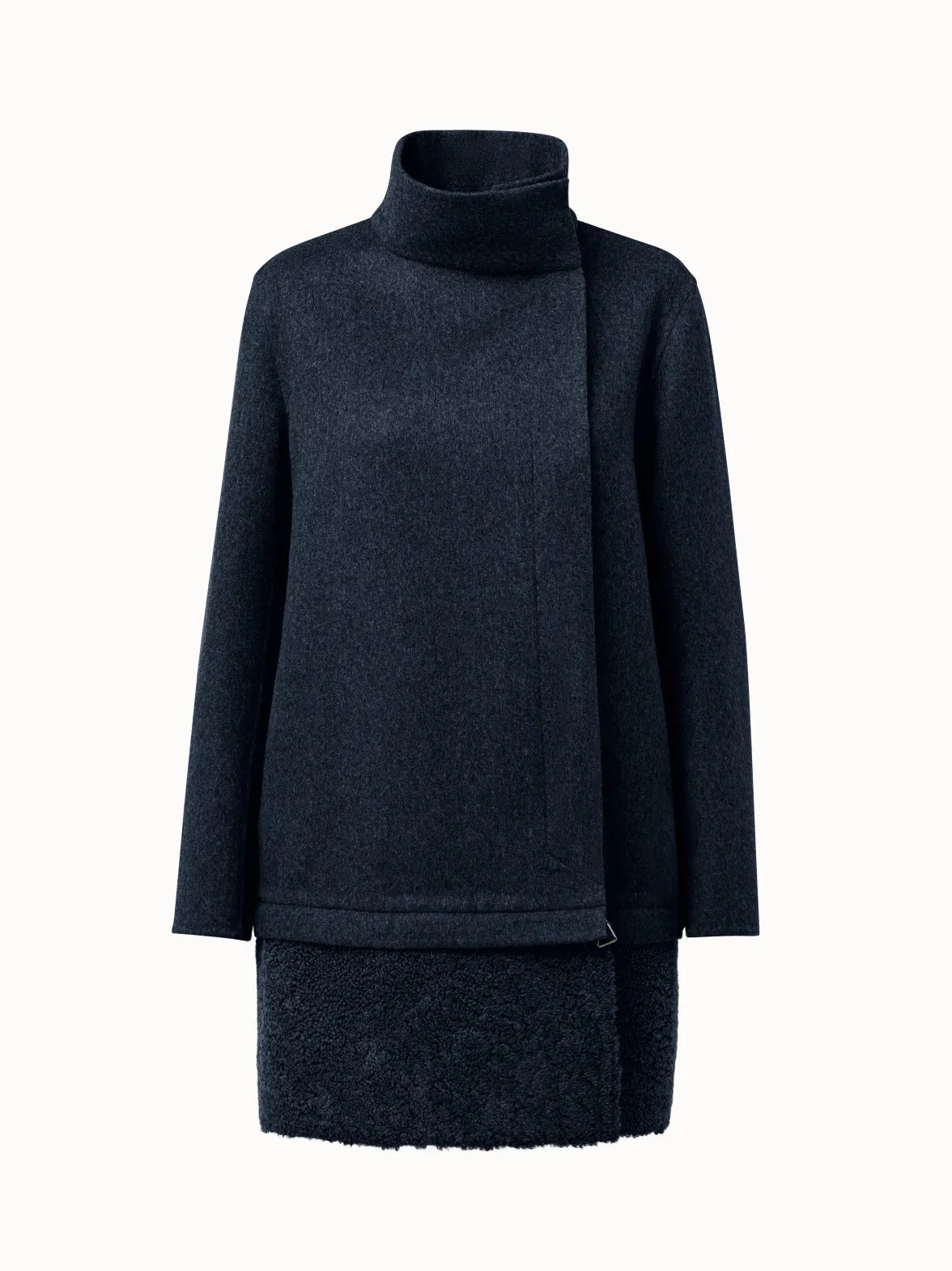 Fabiella Cashmere And Shearling Coat