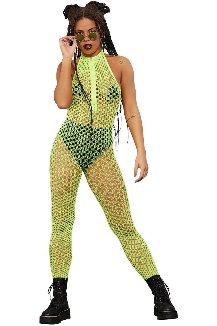 Fever Sleeveless Zipped Bodystocking