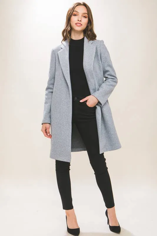 Fleece Long Line Coat