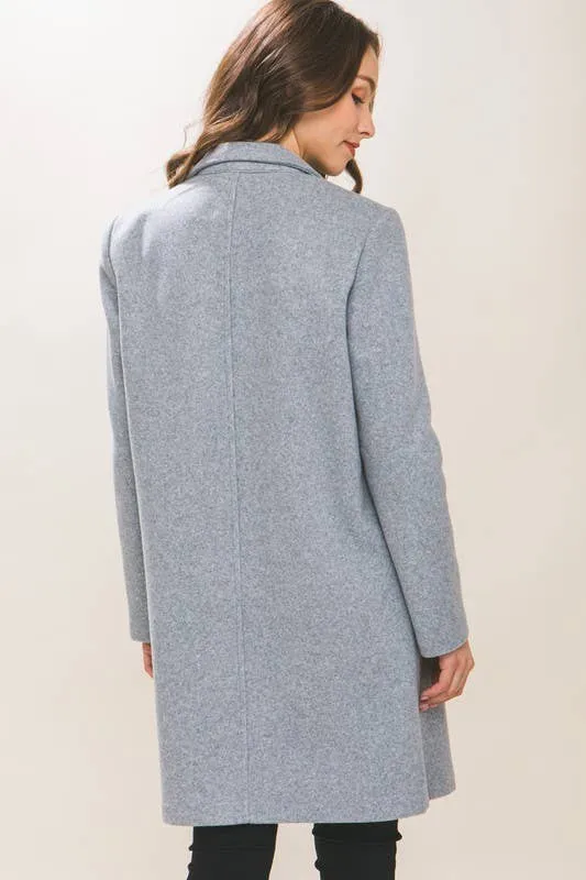 Fleece Long Line Coat