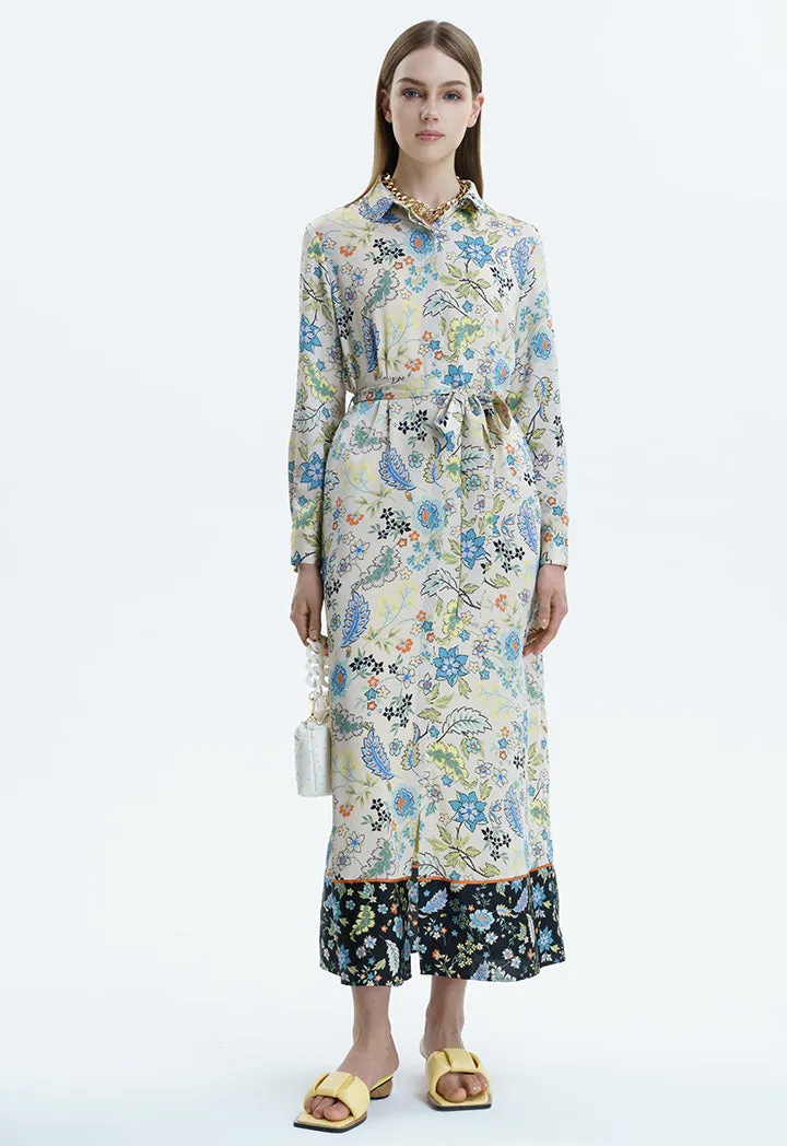 Floral Printed Maxi Outerwear