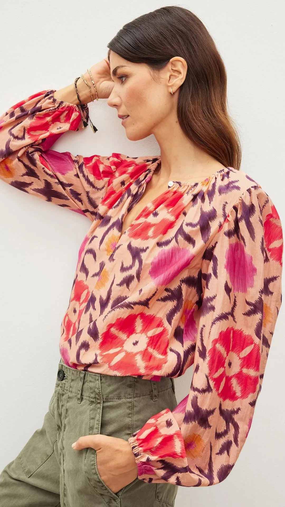 Fraser Printed Top - Cameo