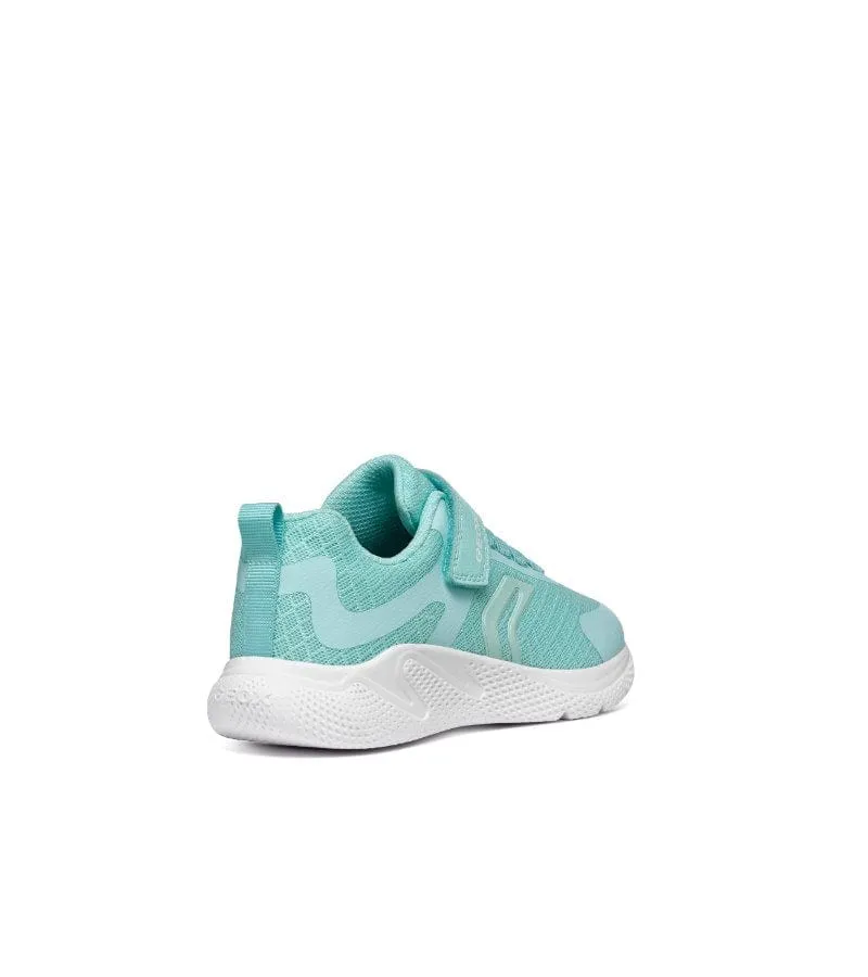 Geox Girls Turquoise Mesh Casual Sporty Trainer Sprintye - J45FWA