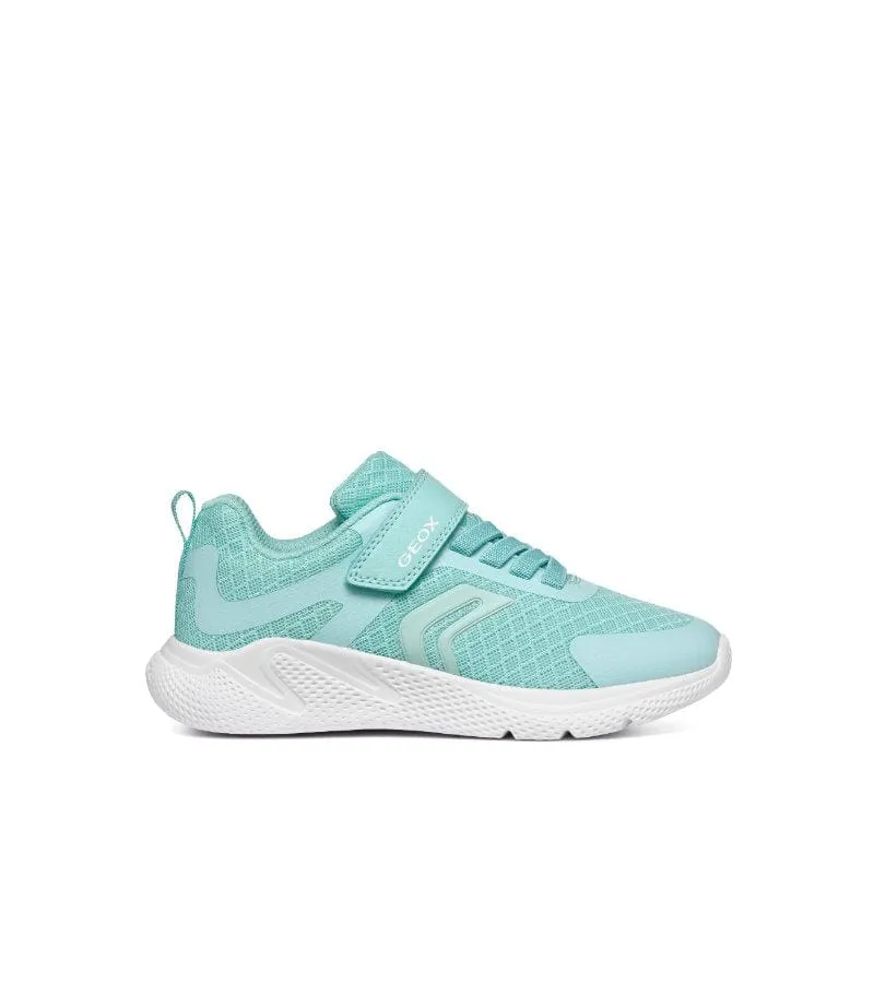 Geox Girls Turquoise Mesh Casual Sporty Trainer Sprintye - J45FWA