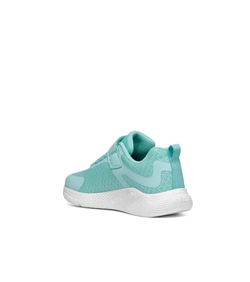 Geox Girls Turquoise Mesh Casual Sporty Trainer Sprintye - J45FWA