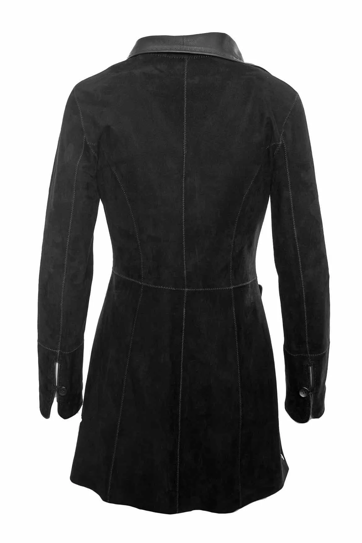 Group Size 40 Reversible Leather & Suede Coat