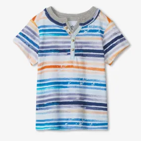 Hatley Racing Striped Henley Tee