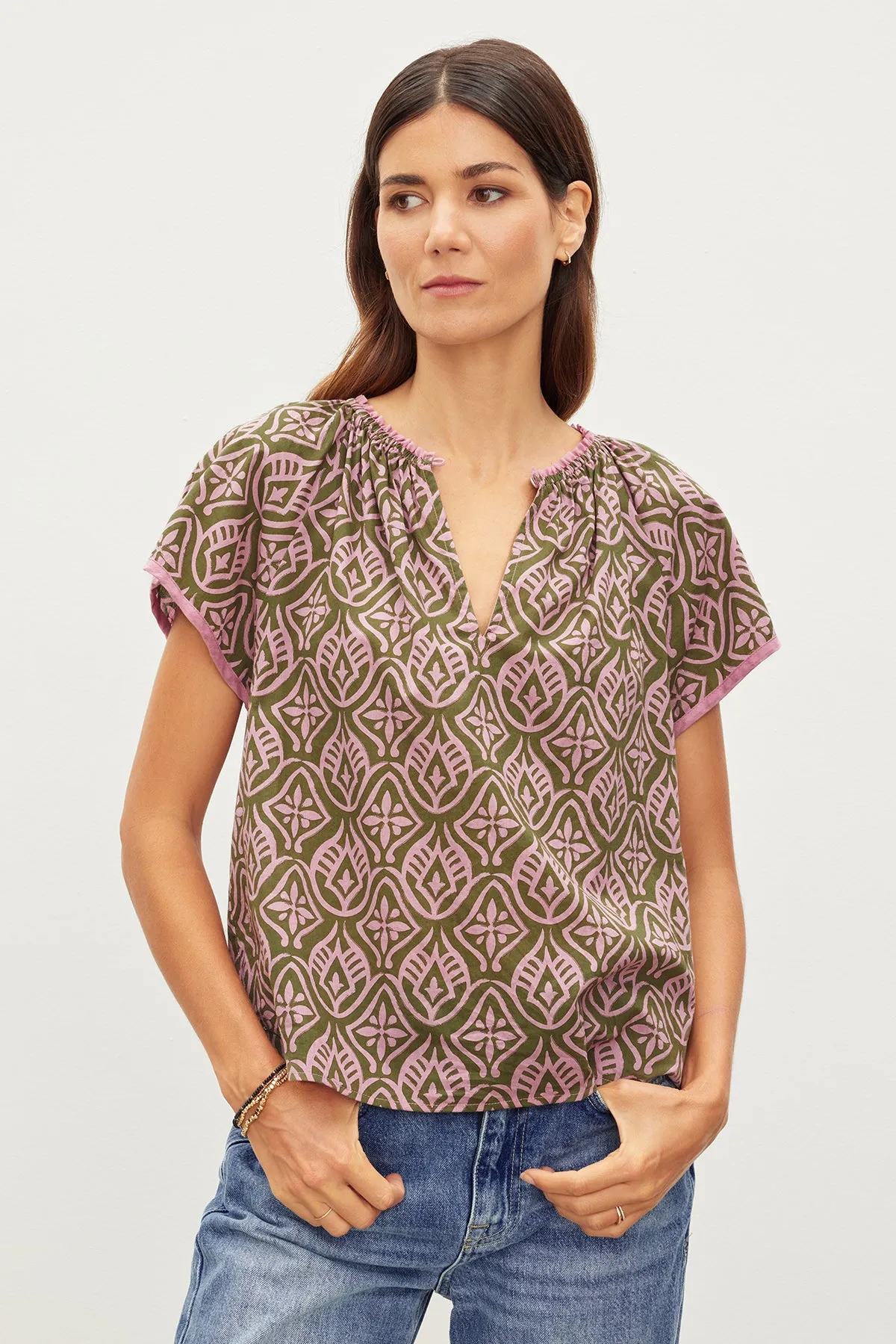 IDA PRINTED BOHO TOP