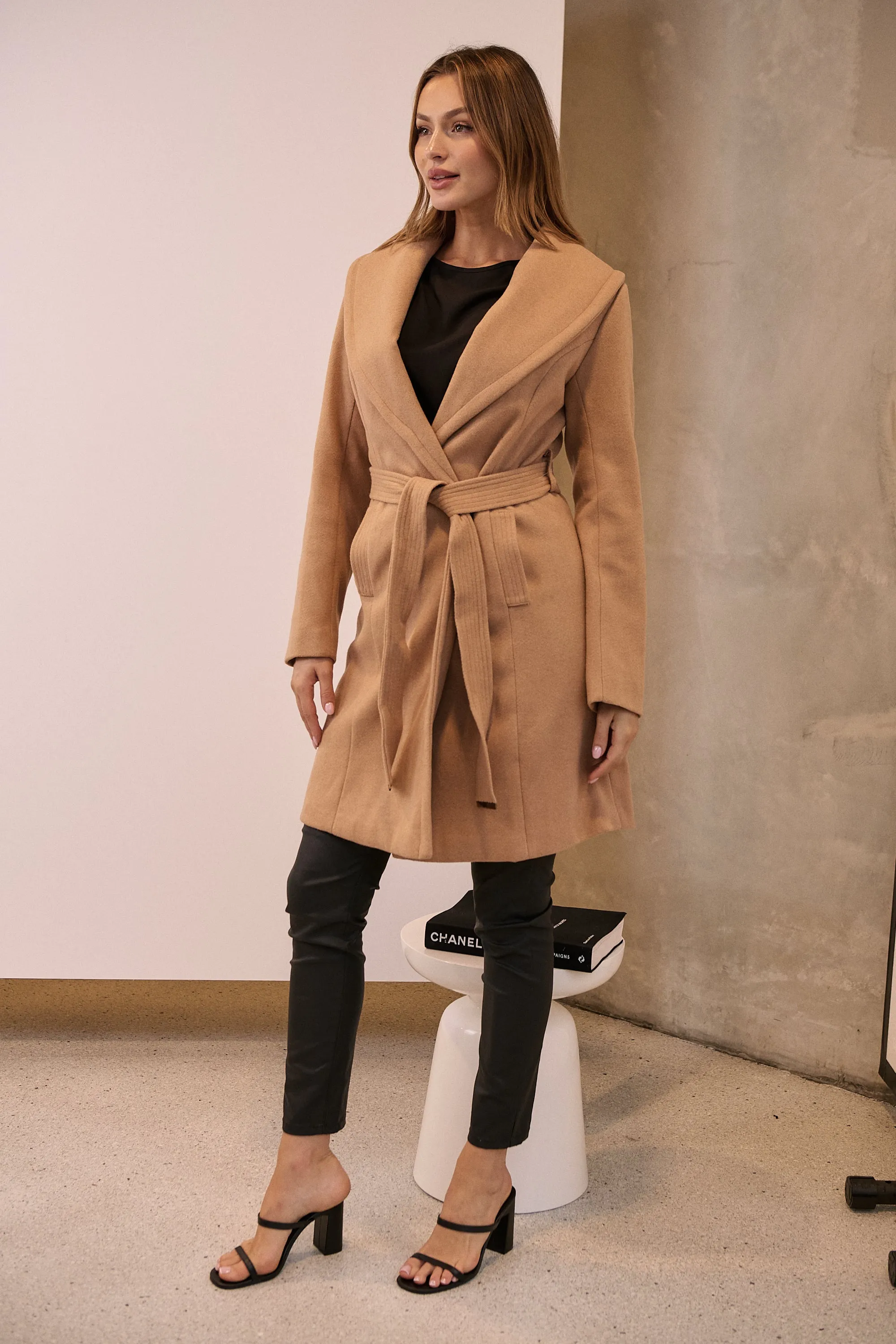 Ivy Camel Winter Wrap Coat