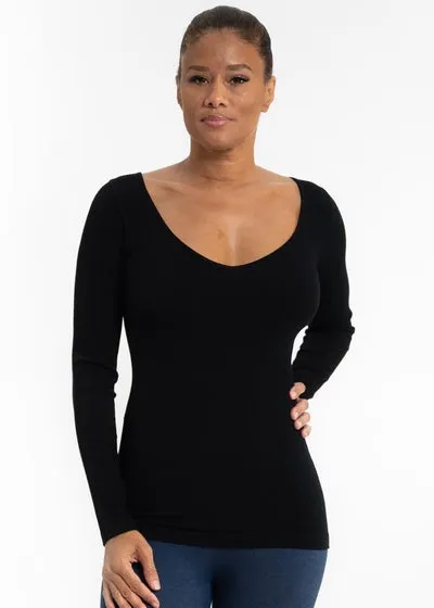 #L662 Breathtaking Reversible Top (Black)