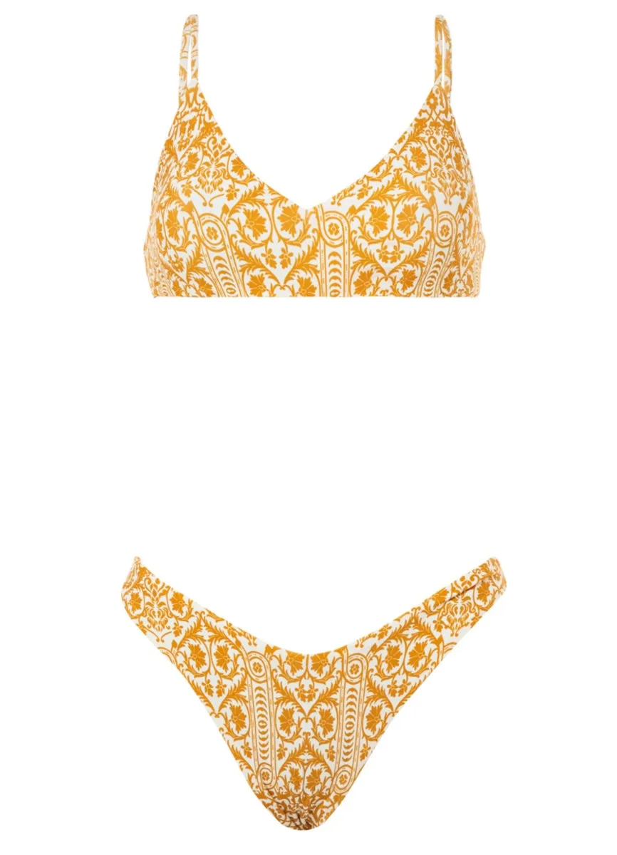 Maaji Amber Tribal Rocks Sporty Bralette Bikini Top