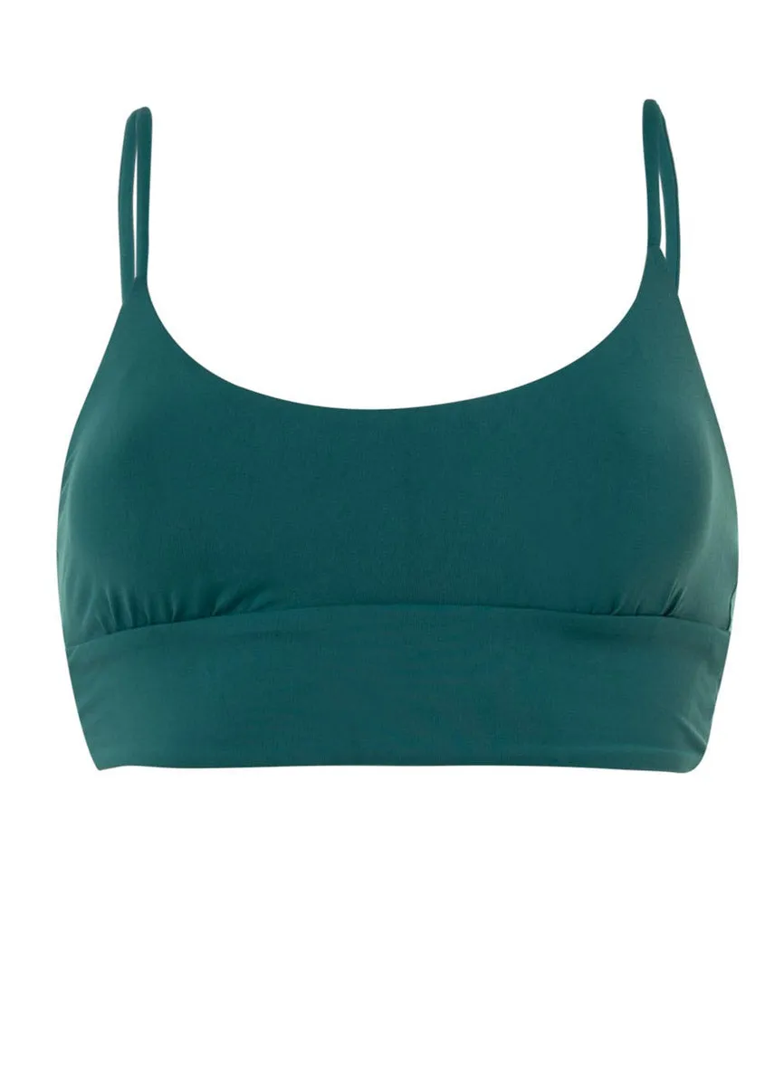 Maaji Brunswick Green Dinna Sporty Bralette Bikini Top