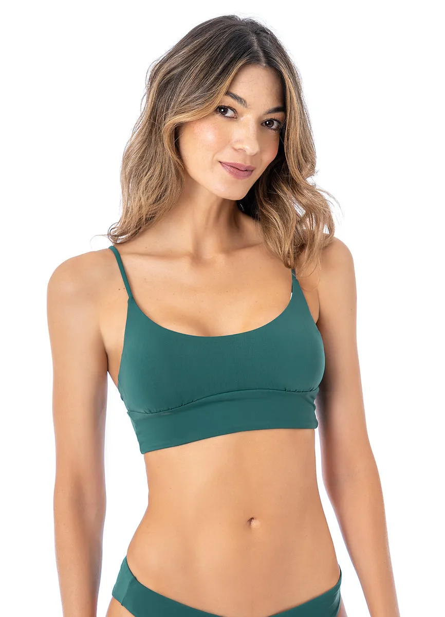 Maaji Brunswick Green Dinna Sporty Bralette Bikini Top