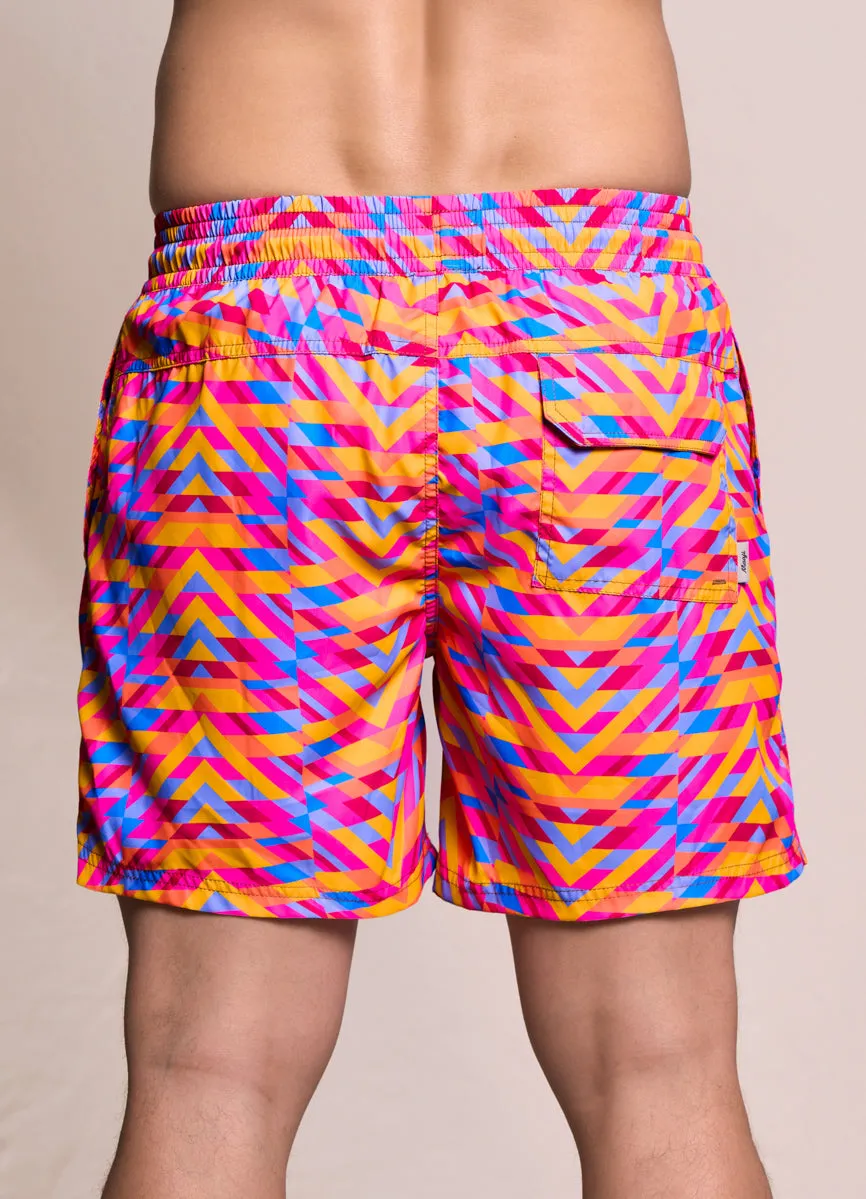 Maaji Chevron Sailor Sporty Shorts