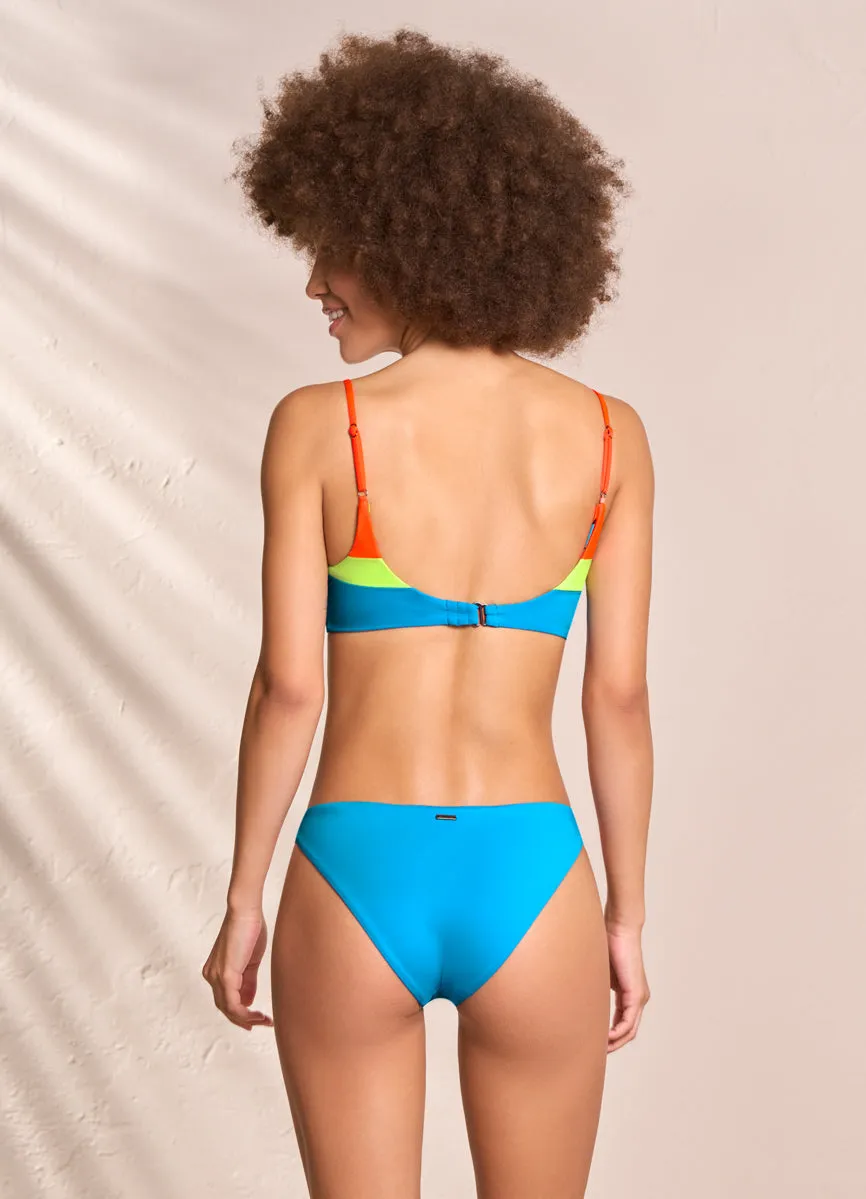 Maaji Ocean Blue Lanaii Sporty Bralette Bikini Top