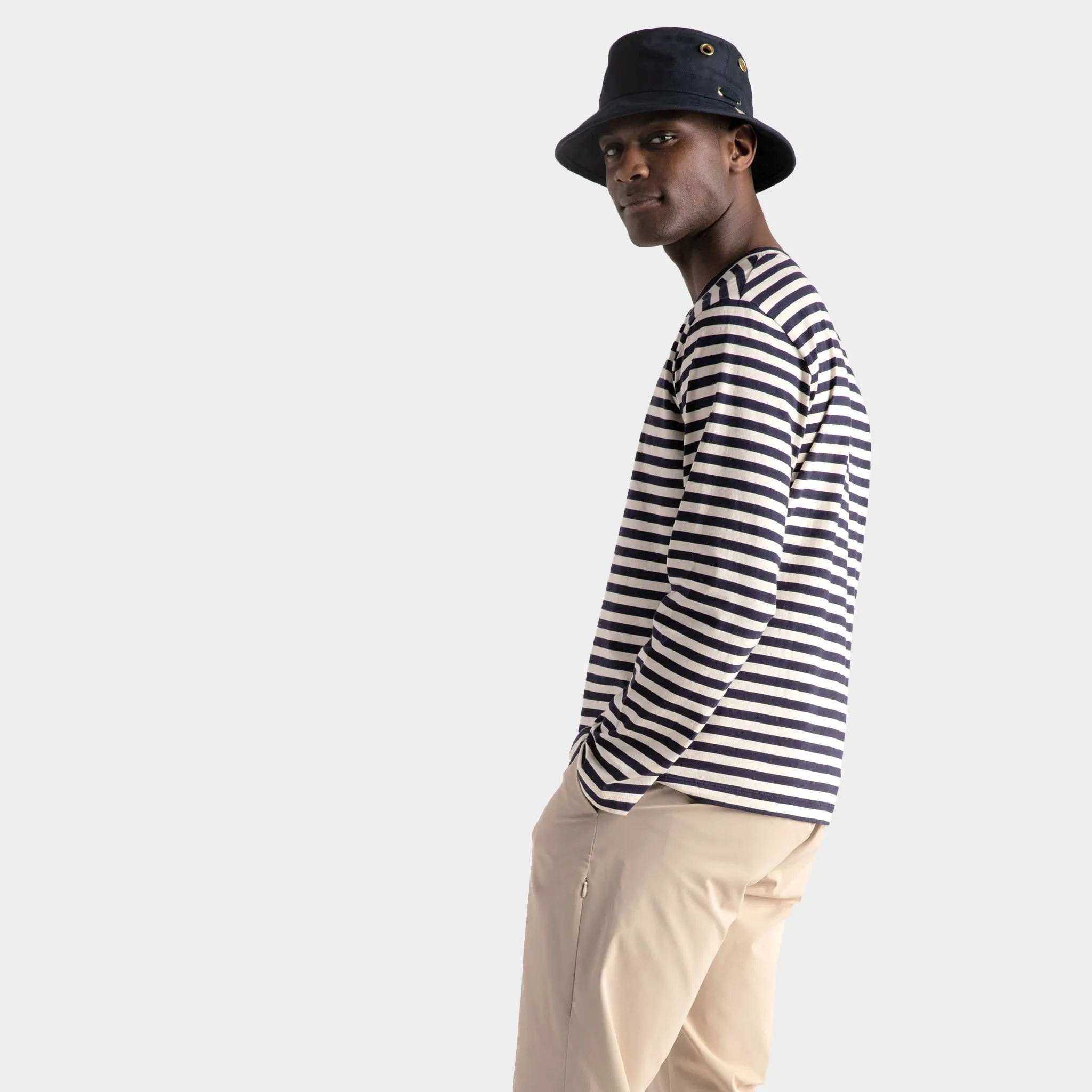 Marine LS Striped Tee