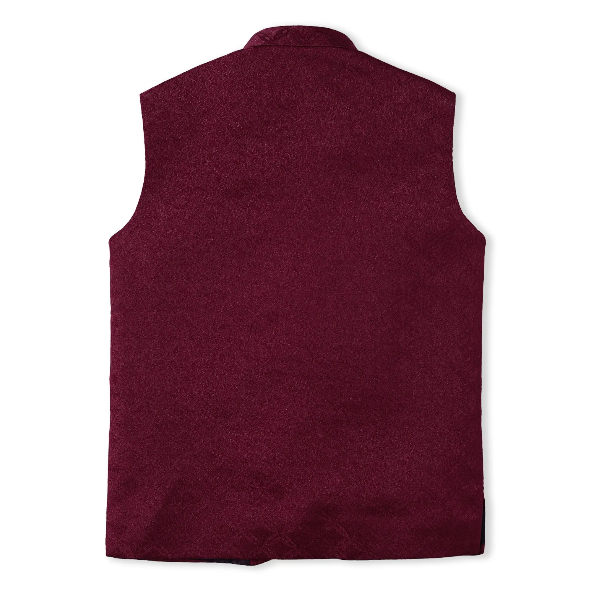 Maroon Sleeveless Waist Coat