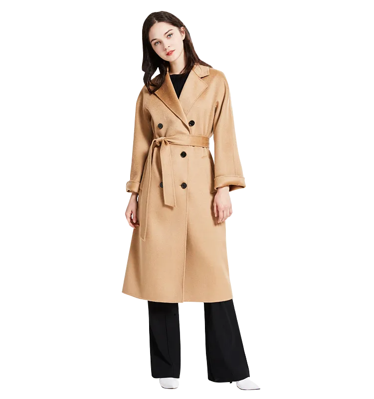 Mary Double Breasted Cashmere Coat