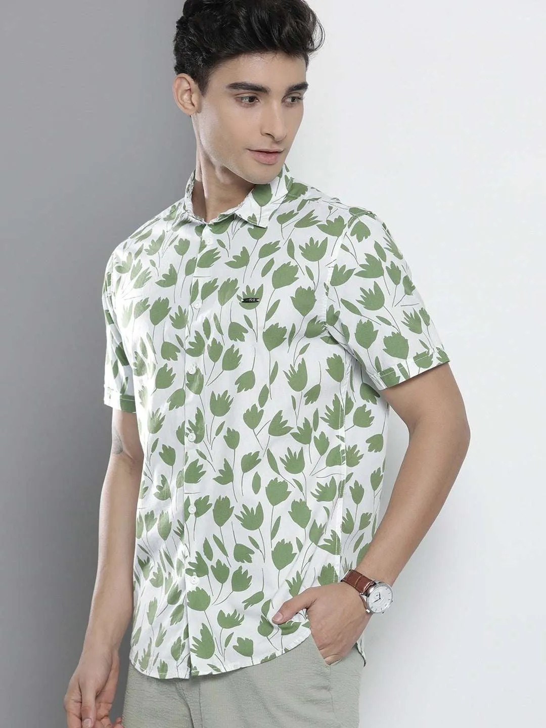 Men Abstract Printed Shirt