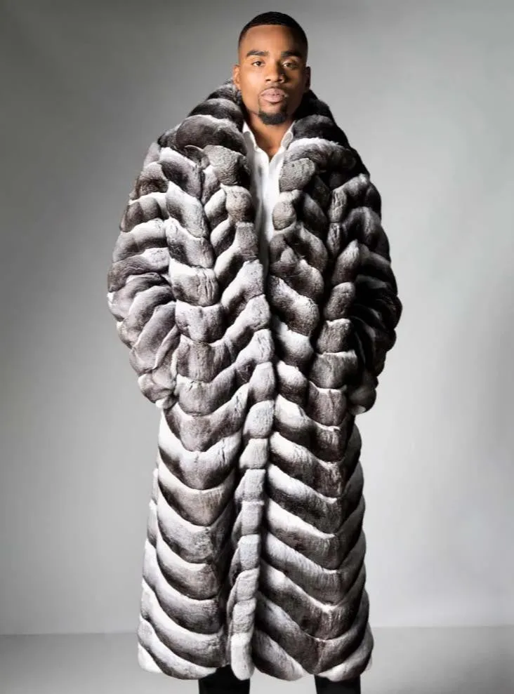 Men's Chinchilla Fur Coat