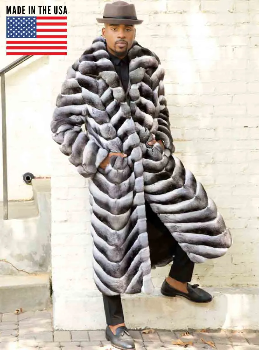 Men's Chinchilla Fur Coat