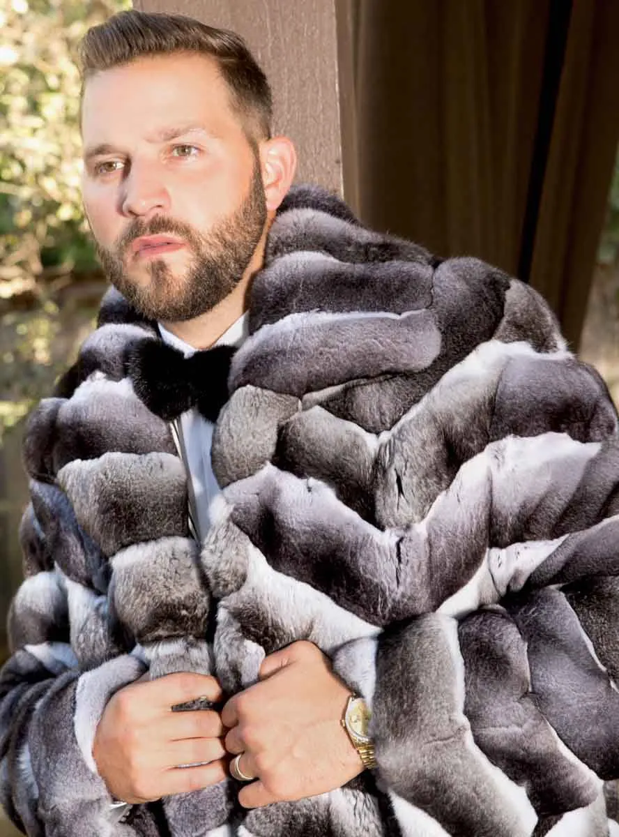 Men's Chinchilla Fur Coat