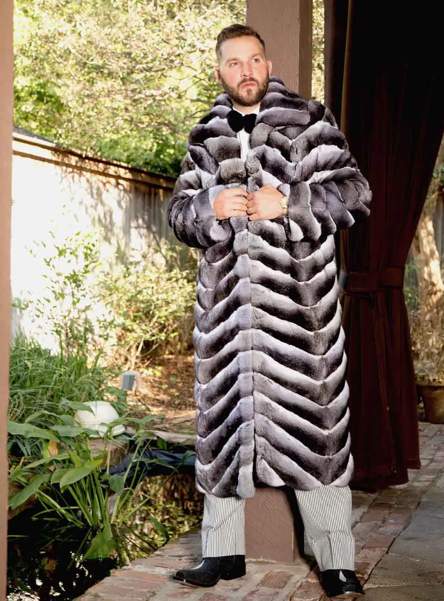 Men's Chinchilla Fur Coat