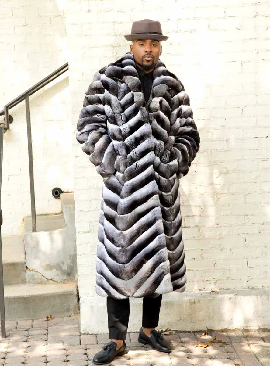 Men's Chinchilla Fur Coat