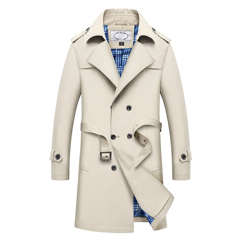 Men's Classic Lapel Double Breasted Coat